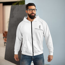 Load image into Gallery viewer, Influenced Culture Blanc/Noire Unisex Zip Hoodie
