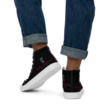 Load image into Gallery viewer, IC&#39;s Black Men’s high top canvas shoes

